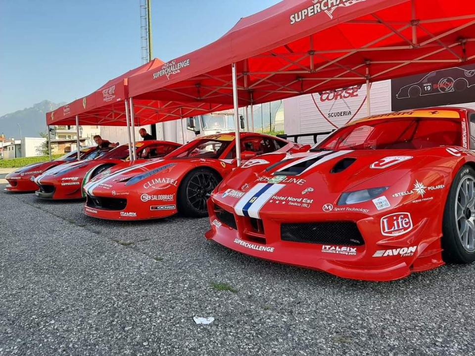 preparazione delle corse Ferrari prima della gara